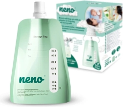 Neno woreczki na mleko matki z nakrętkami i adapterem 150 ml, 20 szt.