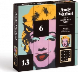 Przesuwane drewniane puzzle Andy Warhol: Marilyn