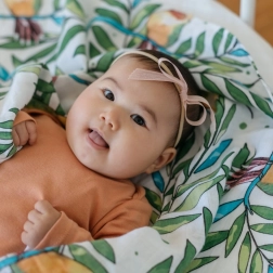 Tommy Lise muślinowa pieluszka z bio bawełny Airy Grace 120 x 120 cm