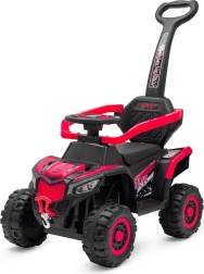 Elektryczny jeździk z prowadzącą rączką BABY MIX Ruggy – czerwony