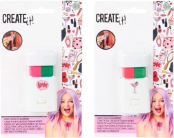 Kredy do włosów Snails flamingo – zielona i różowa, 2 szt.