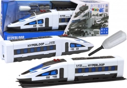Wkręcany pociąg HYPERLOOP ze światłami, dźwiękami i torami