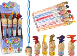 Bańki mydlane z motywem dinozaurów 34 cm – różne kolory