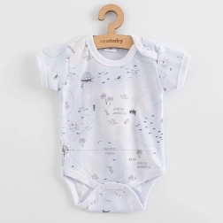 body niemowlęce z krótkim rękawem New Baby For Babies ocean