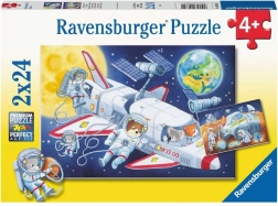 Puzzle Podróż przez kosmos 2×24 elementy RAVENSBURGER