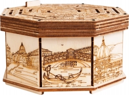 Drewniana łamigłówka Secret Maze Box