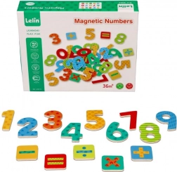 Magnetyczne drewniane cyfry