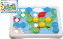 mozaikowa gra z kołeczkami dla najmłodszych 3,2 cm, 36 szt. i 7 szablonów