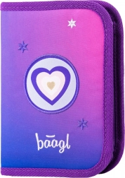 Szkolny piórnik jednowarstwowy Serce