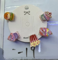 Spinki do włosów – słodkości, zestaw 5 szt.