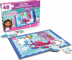 drewniane puzzle Gabby’s Dollhouse 48 elementów