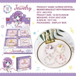 Koralikowa bransoletka z motylkiem