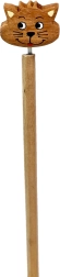 Drewniany ołówek z głową kota
