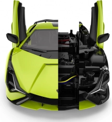 Lamborghini Sian zielony model 1:18 od Rastar - zdalnie sterowany samochód z body kitem