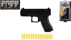 Dziecięcy pistolet na miękkie kulki 10 cm z nabojami