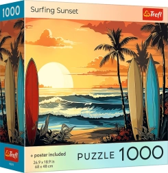 Trefl puzzle surfowanie o zachodzie słońca 1000 elementów