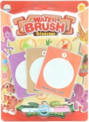 Malowanie wodne dinozaury – zestaw kolorowanek z pędzelkiem wodnym