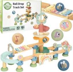 Woopie Green drewniana kulodrom z efektami muzycznymi i ksylofonem FSC