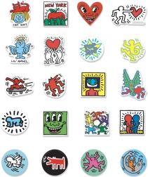 Vilac drewniane magnesy KEITH HARING, zestaw 20 szt.