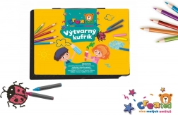 Kreatywny zestaw do malowania w plastikowej walizeczce