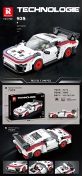 Klocki sportowy samochód biały 346 elementów