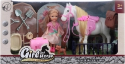 Lalka i konik z akcesoriami