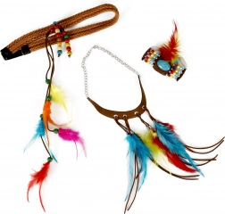 Indiański zestaw akcesoriów dla dorosłych