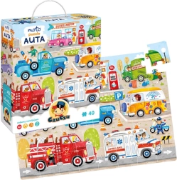 CzuCzu moto puzzle Auta – duża układanka dla dzieci