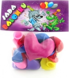 Nadmuchiwane baloniki w kształcie serca, 7 sztuk