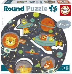 Educa okrągłe puzzle kosmos, 28 elementów