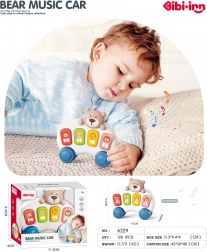 Muzyczne mini pianino z misiem dla najmłodszych