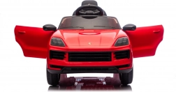 Elektryczny samochodzik Porsche Cayenne dla dzieci – czerwony