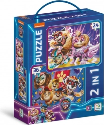 Dziecięce puzzle Psi Patrol Łapki ratują świat 2w1