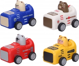 Zwierzątko w autku nakręcane 9 cm