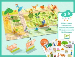 Przenośne naklejki Farma DJECO