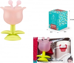 Sensoryczny gryzak w kształcie kwiatka różowy z etui