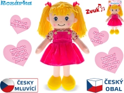 Mówiąca lalka Rozárka 35 cm z miękkim ciałkiem