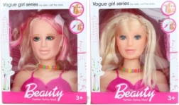 Głowa do czesania blondynka z akcesoriami