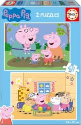 Puzzle EDUCA Świnka Peppa 2×48 elementów