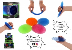 Fidget worm zmieniający kształt – antystresowa zabawka z plastiku, 11 cm