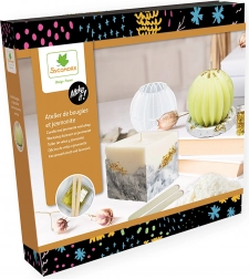 Make it! wyrób świec i świeczników – kreatywny zestaw z wosku sojowego i jesmonitu