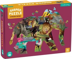 Puzzle afrykańskie safari w kształcie słonia 300 elementów