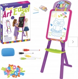 duża dwustronna magnetyczna tablica kredowa 3w1