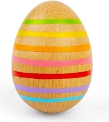 bigjigs toys drewniane muzyczne jajko – w paski