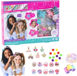Kreatywny zestaw DIY do tworzenia opasek – jednorożce i błyszczące ozdoby
