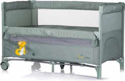 Podróżne łóżeczko dziecięce Relax Basil ze składaną ścianką boczną