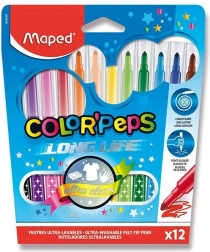 Flamastry Maped Color'Peps Long Life, 12 szt.