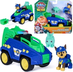 Spin Master Psi Patrol Dinozaury – pojazd Dino Rescue Cruiser 15 cm z figurkami Chase i dinozaura