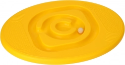 Żółta balansująca deska z labiryntem dla dzieci