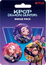 Zestaw przypinek K-pop Demon Hunters – 3 sztuki